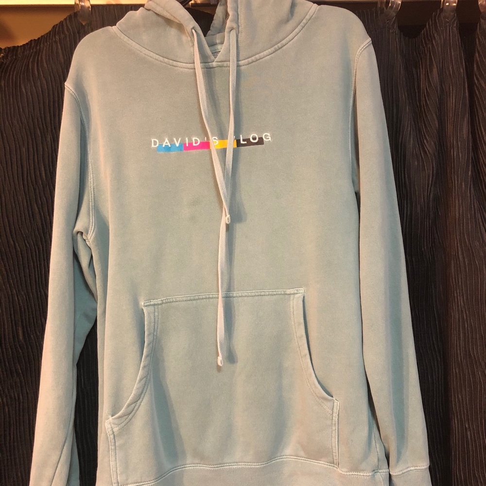 David's vlog hoodie